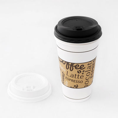 Eenmalig lekbestendig plastic koffiedeksel PP PS PLA strooiloos ijskoffiekopje