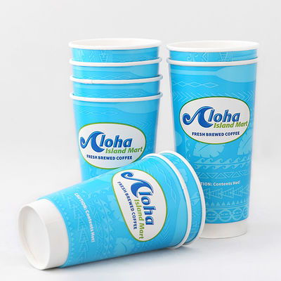 0.3L Cold Drink Wegwerpbekers 8oz Double Wall Compostable Koffiekoppen