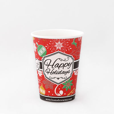 10oz 360ml Single Wall Paper Cups PLA Coating Biodegradable Branded Paper Cups