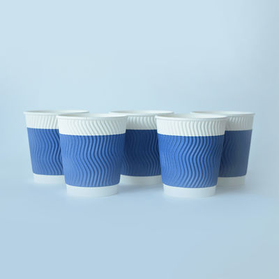 22 oz 630cc Ripple Wallpaper Cup voor sap PE coated Eco Friendly