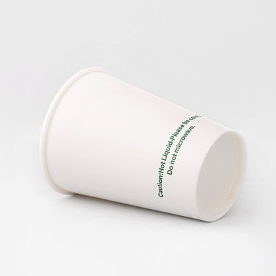 Eenmalige koude drank papierbeker 7 oz 210 ml Plastic-vrij bedekte enkelwandbekers