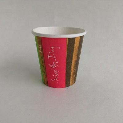 Koud Drink Single Wall Paper Cup 3oz 75ml Cola Dubbele PE coating