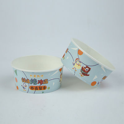 500 ml biologisch afbreekbare papieren schalen Custom Logo Salad Noodle Bowl