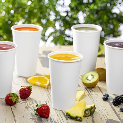 Eenmalig dubbel PE bedekt enkel papieren kopje 270 ml 9,5 oz heeft een lange houdbaarheid