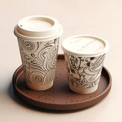 Gepersonaliseerd 32oz 970ml Double PE Single Paper Cup Hittebestendige