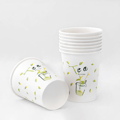 Geen lekken Compostable Warme bekers Custom Wegwerp koffie 8oz 300ml Eco Warme bekers