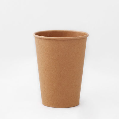 7.5OZ Wegwerpkraftpapierbeker Eenwandige Eco Kraft-ijsbekers
