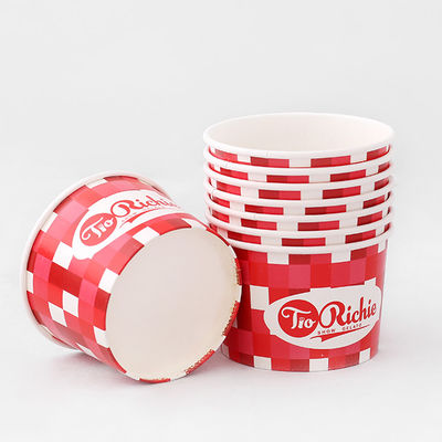 500 ml witte wegwerpsoppotten Kraft saladepot Custom logo