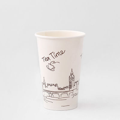 16oz 540ml Paper Cup Single Wall Pla Coated Paper Cup Aanpasbaar logo
