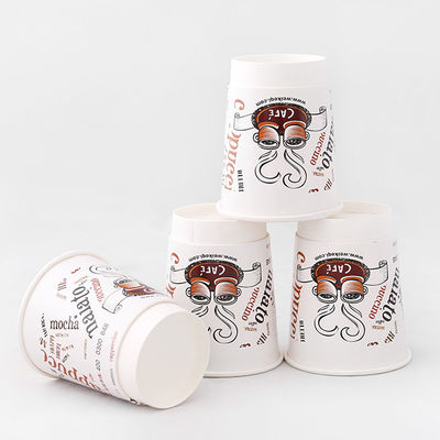 12oz 430ml Dubbelwandbekers PE bedekte wegwerpbekers composteerbaar papier
