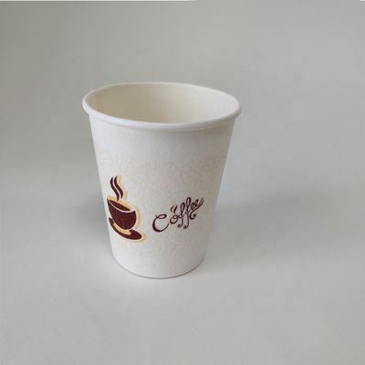 Eenmalig PE bedekt 230 ml enkelvoudig papieren kopje 7.5 oz aanpasbaar logo