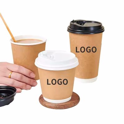 TUV Kraft Paper Cup 7OZ 210ml Dubbelwand Kraft Cup maat