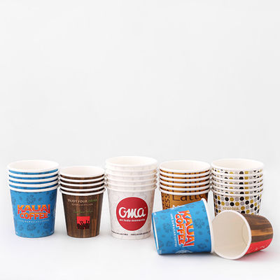 Recycled Material 85 ml Single Paper Cup 3,5 oz Plastic Free Coating