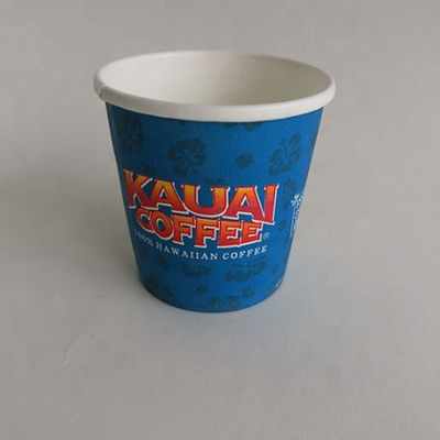 Custom Design Logo 3.5oz 85ml Dubbele PE Wegwerp Single Paper Cup