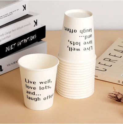 230 ml 8,5 oz Single Wall Paper Cup PE bedekte wegwerppapierbeker