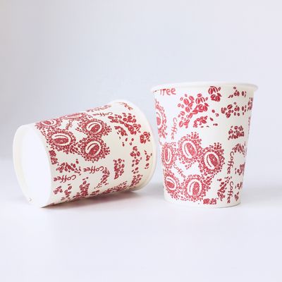 Milieuvriendelijk, gezond, plasticvrij, bedekt, enkelvoudig papierbeker 270 ml, afdrukbaar