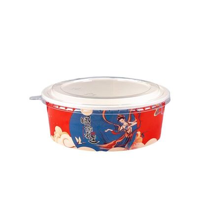 Dessert Food Paper Bowl 1100ml Wegwerpschalen voor verpakking van soep