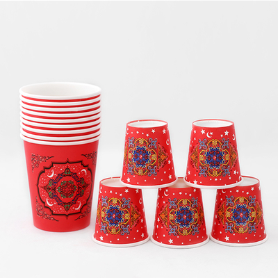 Papieren wegwerpbekers met eigen logo 8oz 12oz 16oz voor warme dranken