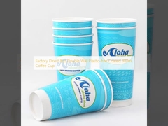 Fabrieksdirect 8oz Dubbelwand Plastic-vrije bedekte 300ml koffiebeker